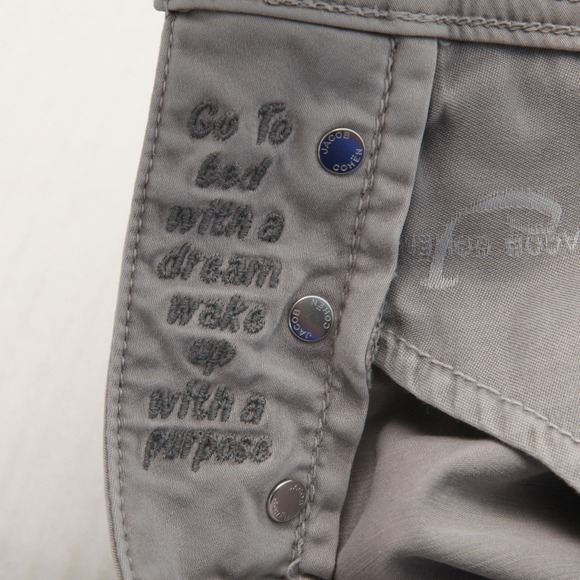 Jacob Cohen Style 613 Jeans Mens 37x29 Gray Straight Fit Stretch Denim Italy - Picture 12 of 16